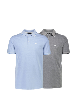 Lindbergh Organic cotton Polo shirt Överdelar Herr Blå 3XL