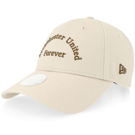 New Era - Football Beige adjustable Keps - Manchester United Womens Wordmark 9FORTY Stone Adjustable @ Hatstore