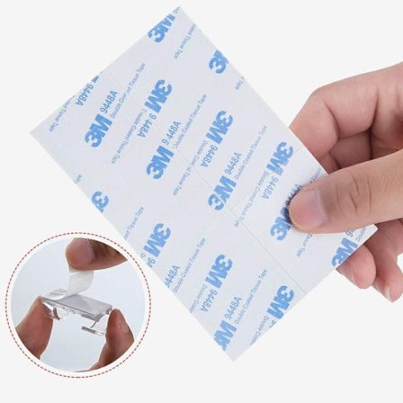 20-pack kabelklämmor, självhäftande kabelhållare, skrivbordskabelklämmor,