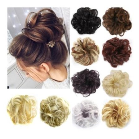 TG Hårstrikk med løshår / donut - Flere farger Nr - 24T613