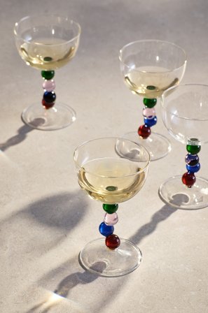 Jotex - Cocktailglass 4-pakning Transparent/multi - KYOTO - Kjøp Champagneglass hos Jotex