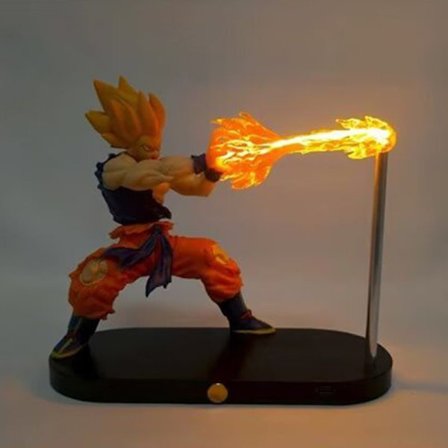 Dragon Ball Super Saiyan Goku Shockwave yölamppu magneettinen kelluva pöytävalaisin LED-lukuvalo anime-koriste & lahja