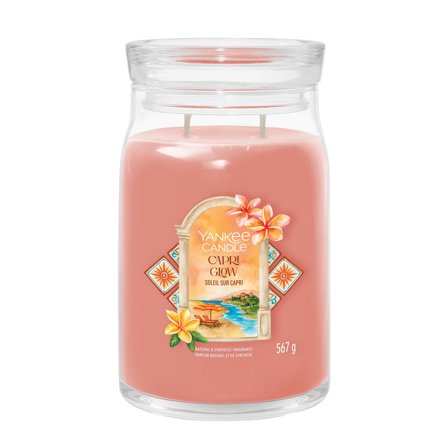 Yankee Candle Signature Jar Candles Capri Glow 567g - Candela Profumata