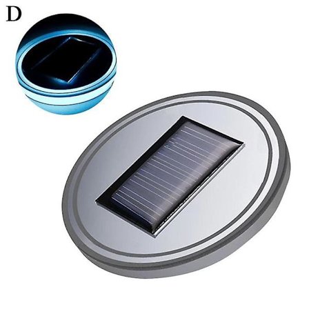 Solaropladelig Lysende LED Vand Bakke Bils Kopholder Bil Atmosfære Interiør Vibrations Lyssensor Og Lys Med S0v8| |