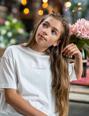 Hound Oversized Tee S/S - White - 16 y