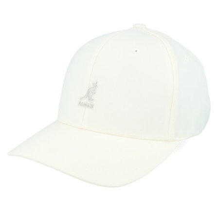 Kangol - Vit flexfit Keps - Wool White Flexfit @ Hatstore