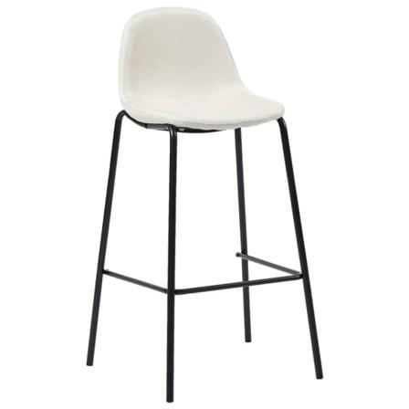 Vidaxl Barstolar 4 St Gräddvit Tyg Creme