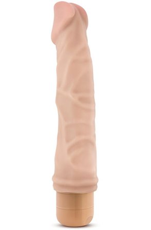 Kjøp Dr. Skin Cock Vibe 6 Beige 23 cm - Vibrerende dildo | God pris