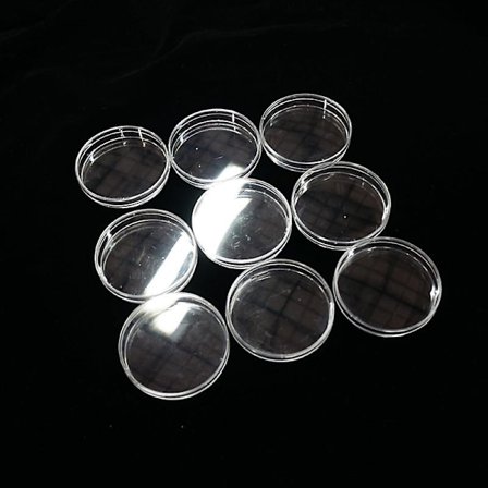 90mm Petriskål 5 stk. Glas Petriskåle med Låg Laboratoriekulturplade [XC]
