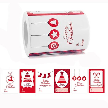 250/300 KPL Hyvää joulua Tarrat Joulun sinettitarra 1 1