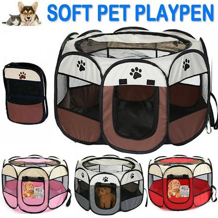 1 stk Bærbar Foldbar Hundekatt Gjerde Kjæledyr Leveringsromtelt