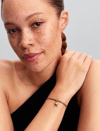 Pandora Starfish 14K Gold-Plated Double Dangle With Clear Cubic Zirconia - Gold - ONE SIZE