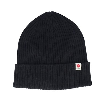 Fjällräven - Rib Hat Black Cuff Cuff Black Beanie - @ Hatstore