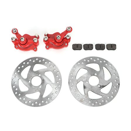 140 mm Gas Scooter Bremseklods Sæt Bageste Skivebremse Kompatibel med 49CC Elektrisk Scooter ATV