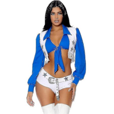 Dallas Cow Girl Cheerleader Kostume High Cheerleading Fancy