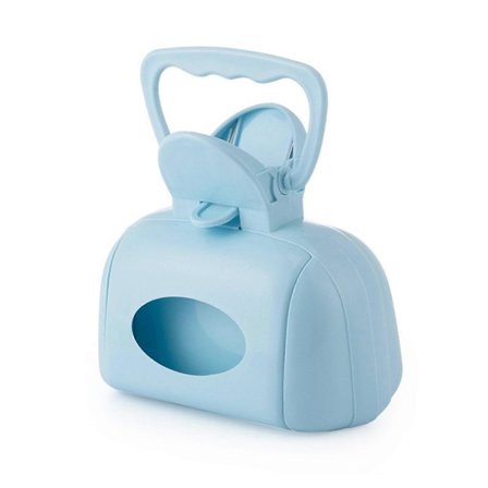 Kompakt opsamler til kæledyrsaffald, toiletvælger, rengøringsartikler, katte toiletklemme, opsamler til kæledyrsaffald, praktisk værktøj, blå