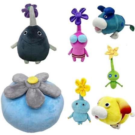 1-6 st Pikmin 4 Plyschleksaker Sten Pikmin Oatchi Docka Blå Is Pikmin 4 Röd Plyschleksak Bulborb Olimar Lila Mjukdjursset [DB]