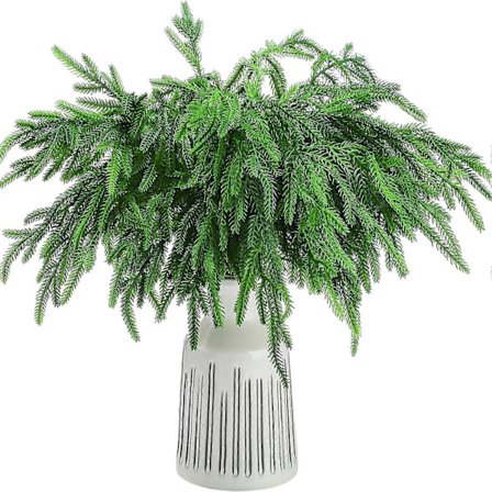 6 st julgranar av Norfolk Tall, Konstgjorda Julgranar av Norfolk Tall för DIY-hantverk, Konstgjorda Julgranar av Norfolk Tall för Jul inomhus och 