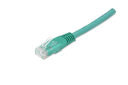 Eurolan 21D-U6-10GR Patchkabel 2 x RJ45 UTP, grön 10 m, Anslutningsdon & kablar