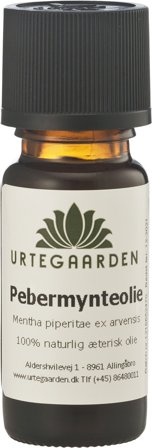 Urtegaarden Pebermynteolie Æterisk Olie 10 ml, Tøj & Bolig, Duftolier, Æteriske Olier