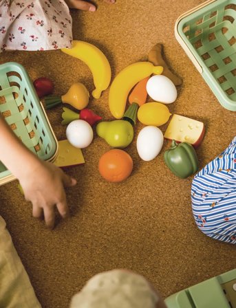 Dantoy Green Garden Fruit Basket - Multi/patterned - 19.5X 14.5X 9CM