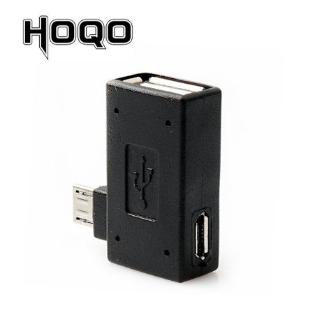 Micro Usb Otg 90 Degree Adapter For Fire Stick Tv Snes Mini Classic Nes Mini With Power Supply, Left / Right Corner