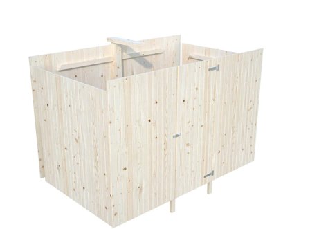 Palmako 102783 Förråd inv. 6,2 m², till Karl 101027, impr. natur, Stugor & förråd