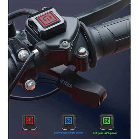 Varmehåndtak med Smart Temperaturkontroll, Justerbar Varmegrep, Vanntett ATV Styrevarmer for Motorsykler