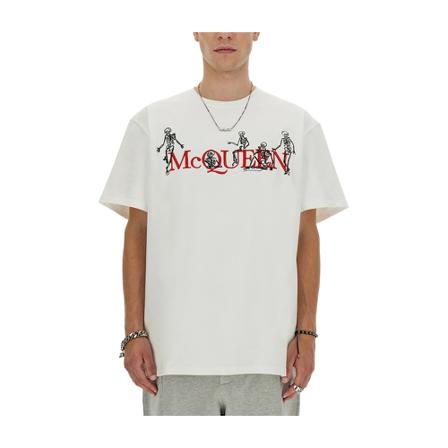 Alexander McQueen T-Shirts Hvid, Herre