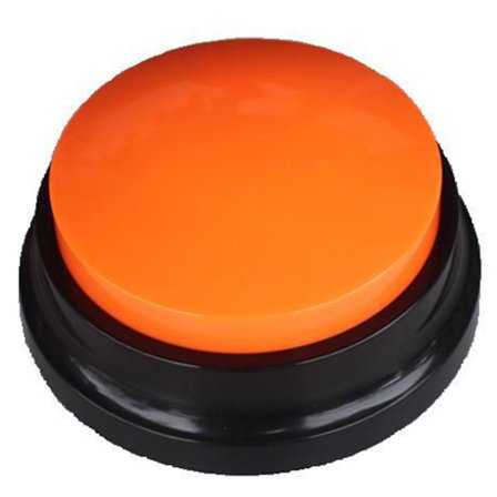 Pet Dog Interactive Toy Röstinspelningsbar knapp Klar inspelning Multifunktionell Lätt att bära Hund Valp Training Summer