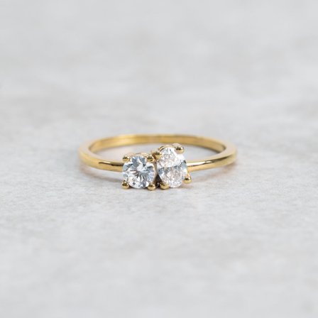 Förlovningsring Sandvita, 18K rödguld - Förlovning- och vigselringar