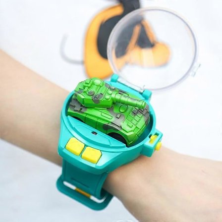 Klokkekontroll Leketøybil Mini RC Biler 2.4G Fjernkontrollbil Elektrisk Maskin Radiostyrt Leketøy Med Lys For Barn