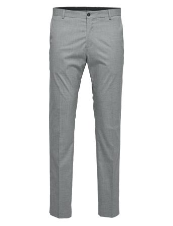 Slhslim-Mylologan Light Grey Trs B Noos Grey Selected Homme