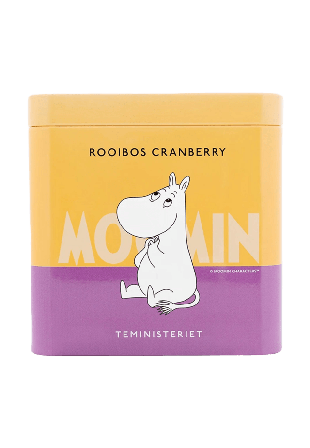 Teministeriet Moomin Rooibos Cranberry Tin Koffeinfritt Kaffe, te & dryck Gul 100gram