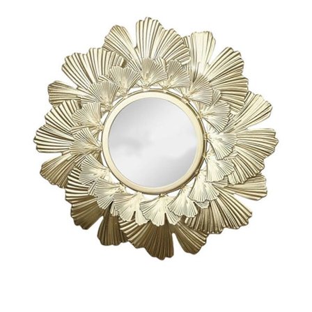 Seinään kiinnitettävä peili pyöreä kehys koristeellinen seinään kiinnitettävä peili kultalehti seinään kiinnitettävä peili olohuone