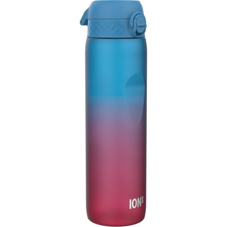 Ion8 Motivational Bottle 1 liter, blue/pink' - 'Blå og rosa