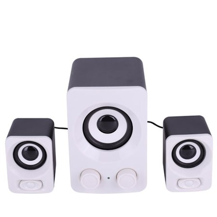 HiFi Deep Bass Stereo USB Mini Desktop Musik Højttaler Lydsystem til PC Bærbar Computer