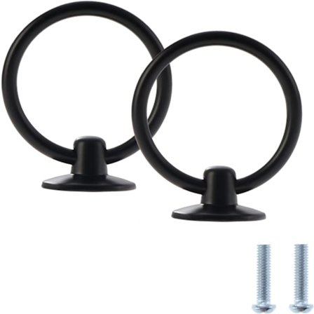 Sett med 12 vintage ringformede skuffhåndtak for kjøkkenskap,