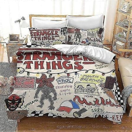 Stranger Sängkläder Set Barn Påslakan Set Täcke Med Örngott