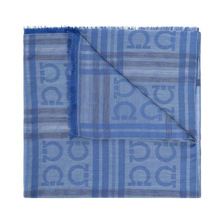 Salvatore Ferragamo, Scarf Blauw, Heren, Maat:ONE Size
