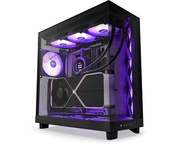 NZXT H6 Flow Case Dual Chamber Black RGB - Väldesignat datorchassi med dubbla kammare & RGB