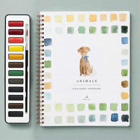 Akvarel Arbejdsbog Blomster Akvarel Arbejdsbøger Simple Maleprojekter for Begyndere til Calm-WELLNGS