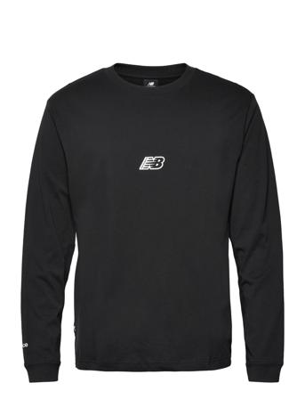 Nb Essentials Seasonal Long Sleeve Tee Sweatshirt Trøje Sort New Balance