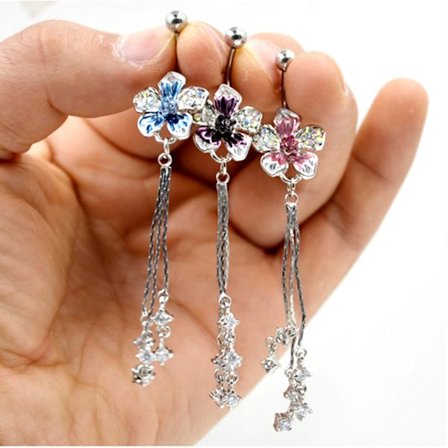 Napatyyppi Navel Piercing Rengas 316L Teräs