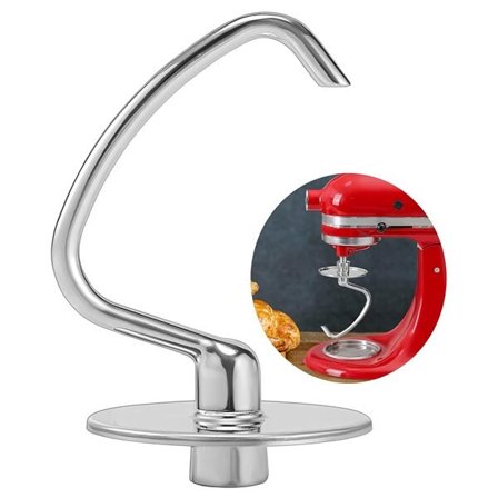 Deigkrok i rustfritt stål for KitchenAid Kjøkkenmaskin med sammenleggbart drivhode