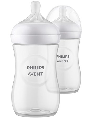 Philips Avent Natural Response 1 Flaske 120 ml Flow 3, 3-6 m, Børn & Forældre, Sutteflasker & Tilbehør, Sutteflasker