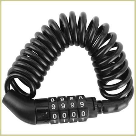 Cocosity Tyverisikret hjelmlås med 4-sifret kombinasjonskode for motorsykkel og sykkel