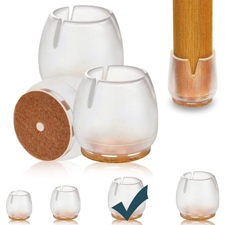 12 kpl Tuolin jalan suojuksia, Tuolin jalan suojat, Tuolin jalan tulpat, Tuolin lattiasuojat kovapuulle estämään lattian naarmuja ja punoitusta