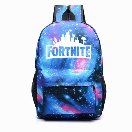 Galaxy Fortnite ~ Storm Glows In The Dark Skolväska Ryggsäck