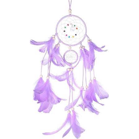 Fjerdrømmerfanger Skal Drømmerfanger Nyhedspynt Farverige Perler Dekoration Bil Hjem Håndlavet Lilla